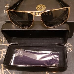 Versace OVE2163, 100281 Gold and Dark Gray Sunglasses